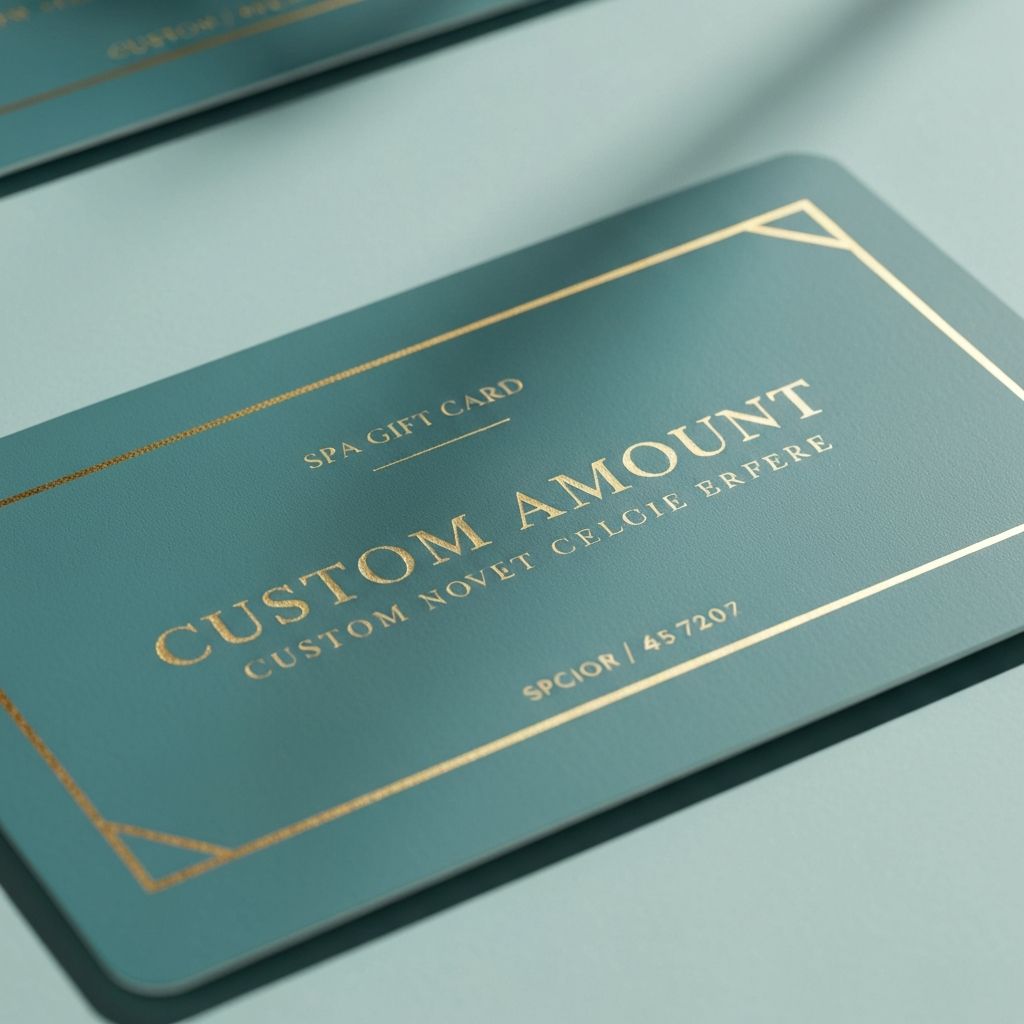 Custom amount gift card